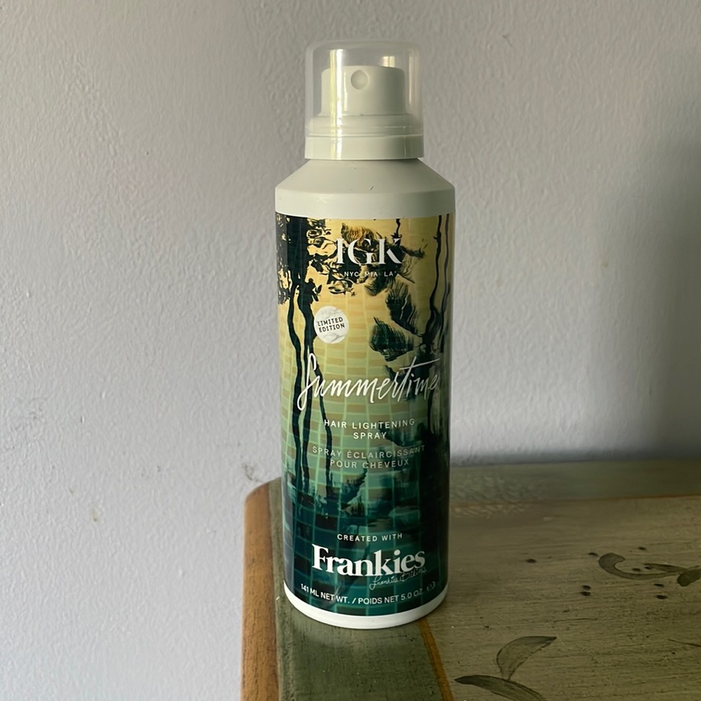 Brand new can of IGK SUMMERTIME hair lightening spray LIMITED EDITION